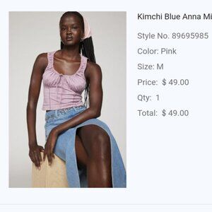 Urban Outfitters Kimchi Blue Milkmaid Blouse